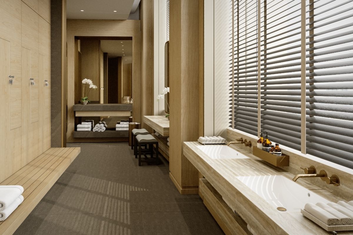 A render of amenities at Aurelia Residences