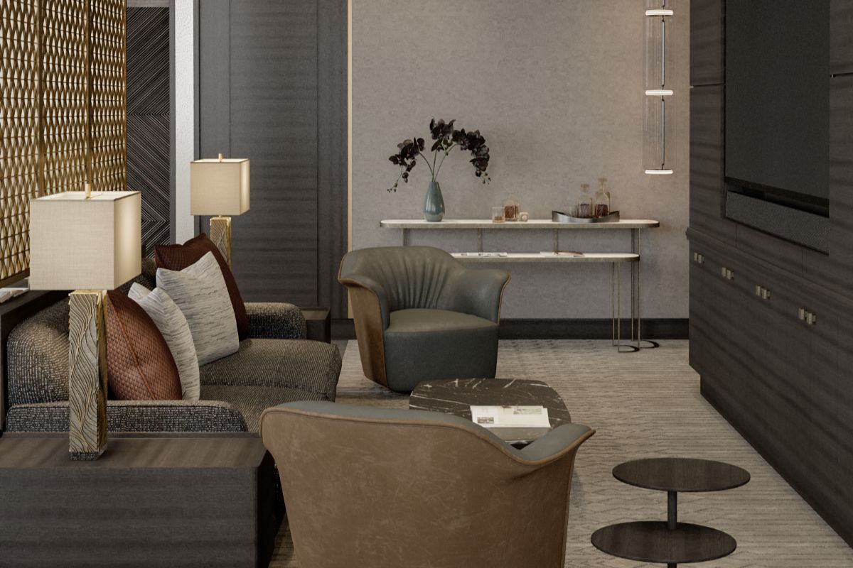 A render of the 3-bedroom units at Aurelia Residences