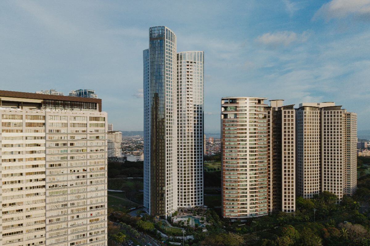 Aurelia Residences tower rising among luxury high-rise condominiums in Bonifacio Global City