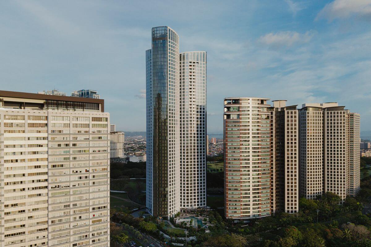 Luxury residential towers rising above the Bonifacio Global City skyline