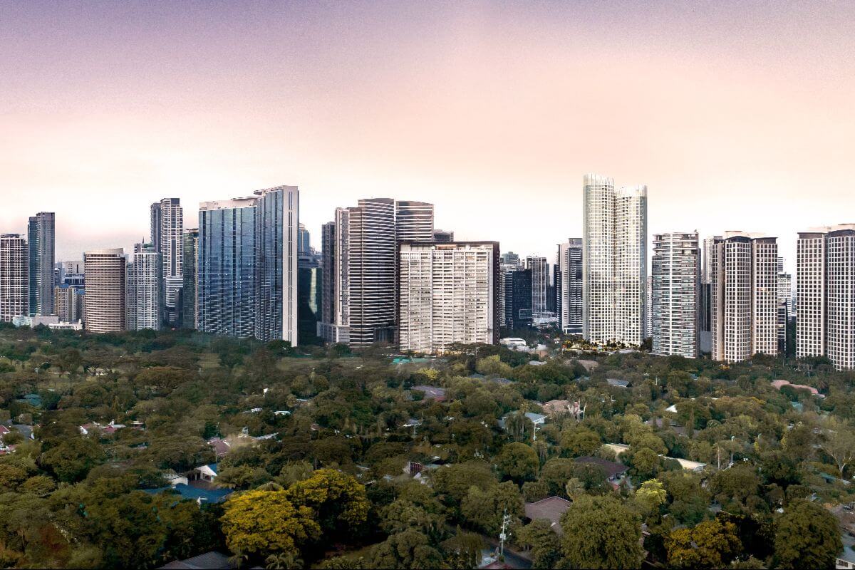 Aurelia aerial view in the morning